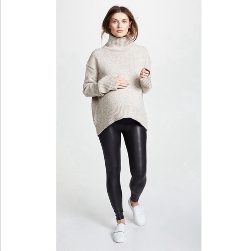 Spanx Mama Faux Leather Leggings